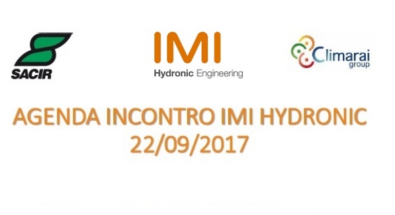 Agenda Incontro Climarai Group & Imi Hydronic